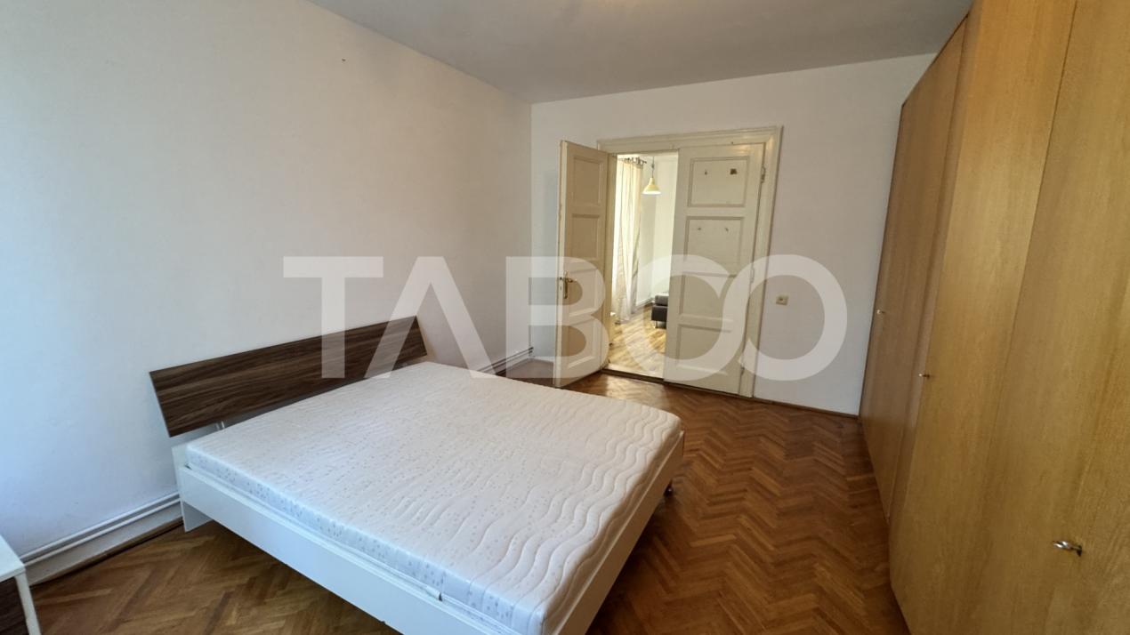 Apartamanet 3 camere de inchiriat mobilat utilat 100 mpu CENTRAL Sibiu