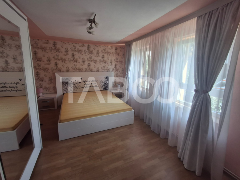 Apartament 2 camere 44 mp utili ETAJ 1 curte amenajata central Sibiu