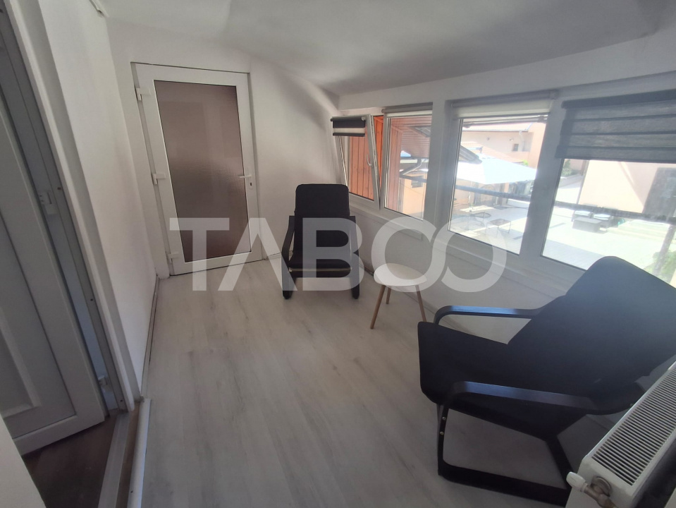 Apartament 2 camere 44 mp utili ETAJ 1 curte amenajata central Sibiu
