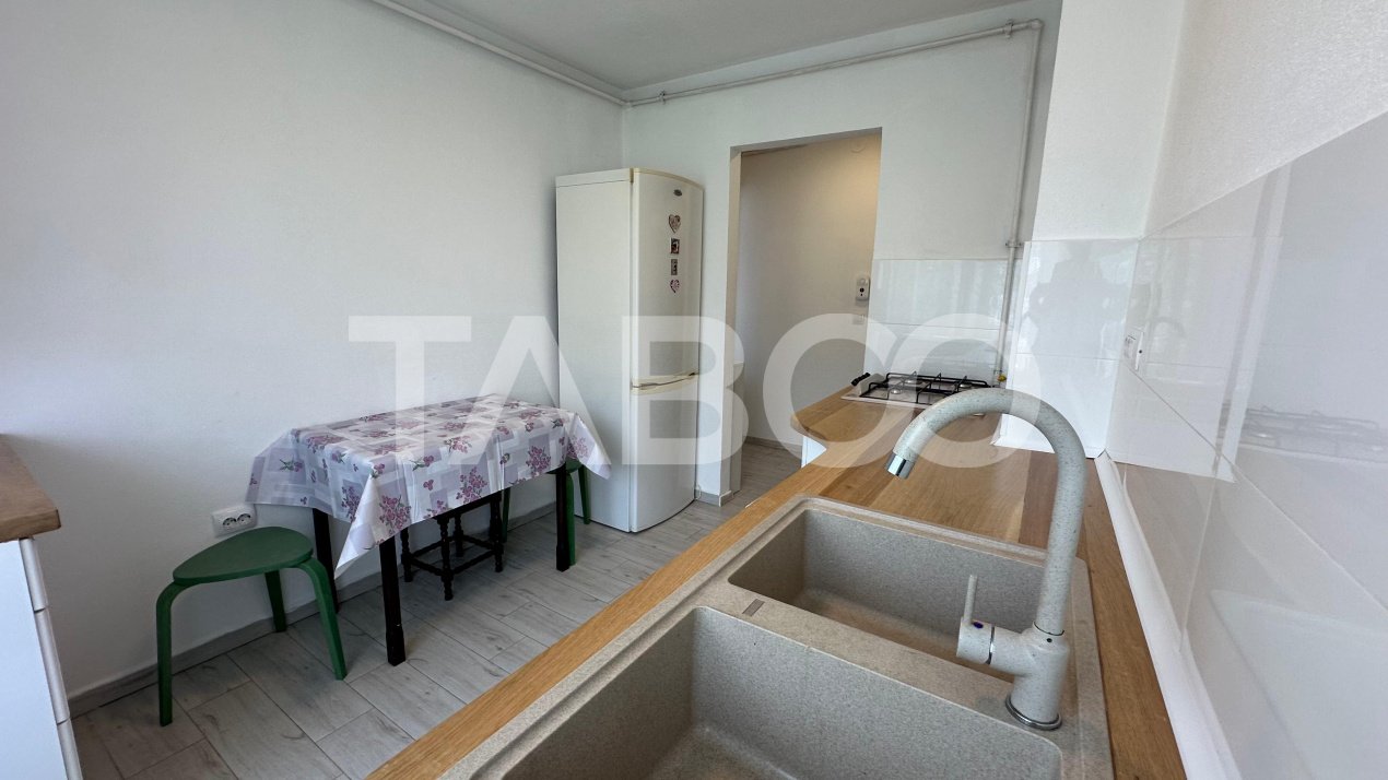 Apartament 2 camere 45 mpu mobilat utilat zona Terezian Sibiu