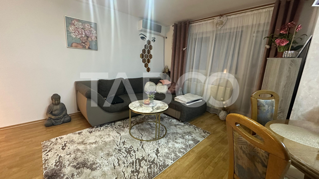 Apartament 2 camere balcon loc parcare 52mpu decomandat Selimbar Sibiu