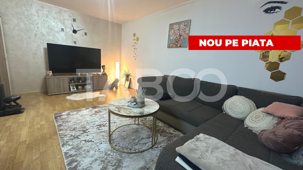 Apartament 2 camere balcon loc parcare 52mpu decomandat Selimbar Sibiu