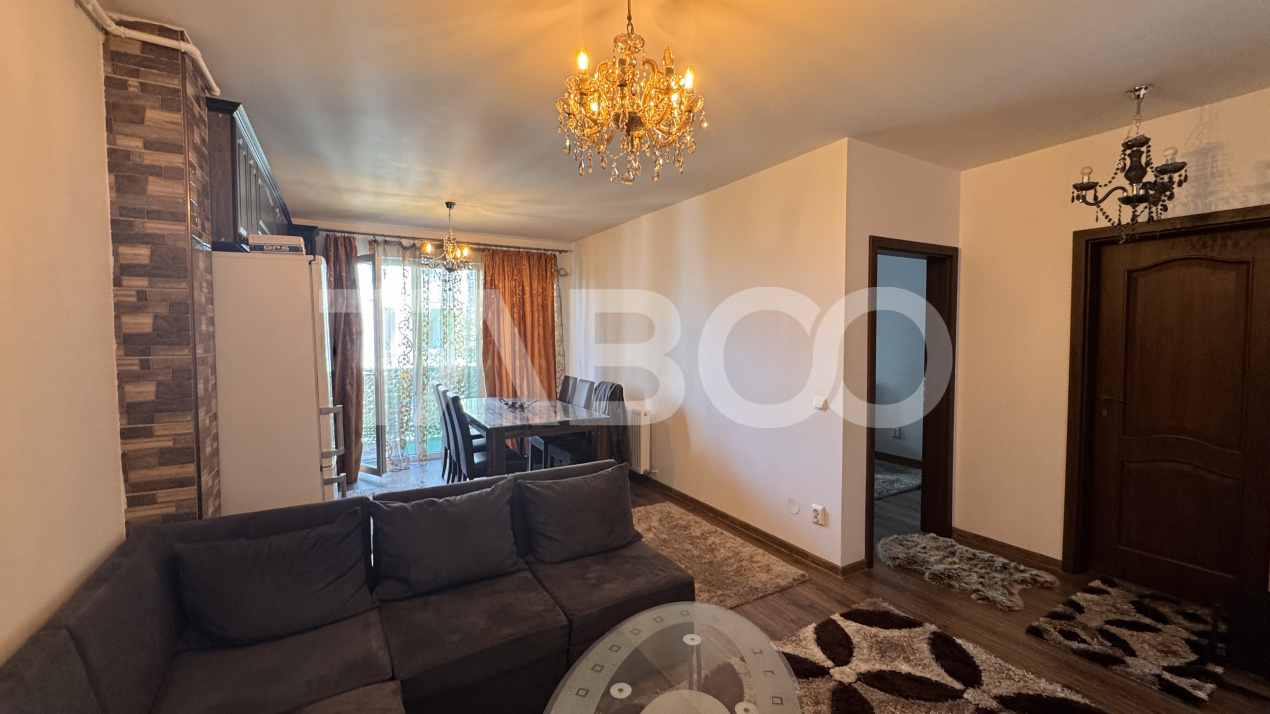 Apartament 2 camere de inchiriat 40mp mobilat utilat Lupeni Sibiu