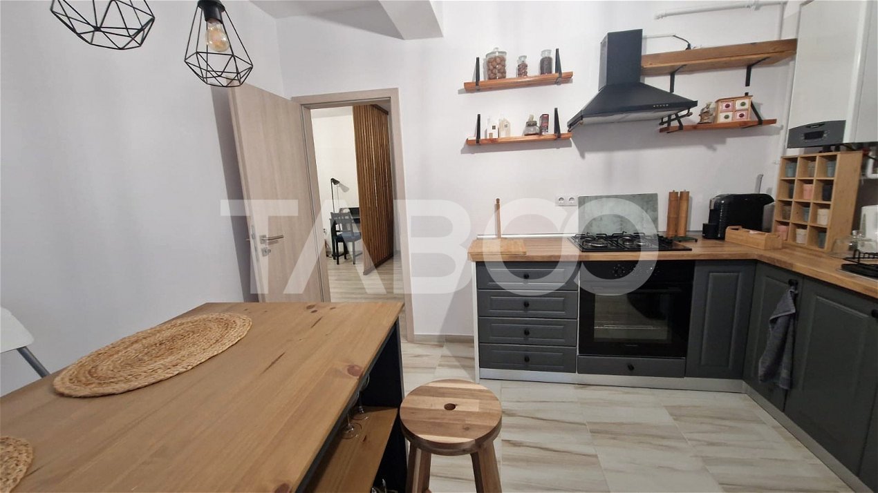 Apartament 2 camere de inchiriat 52 mpu mobilat utilat Selimbar