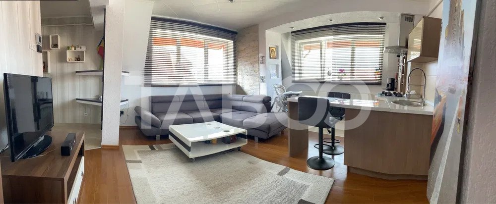 Apartament 2 camere de inchiriat bloc cu lift zona Strand Sibiu