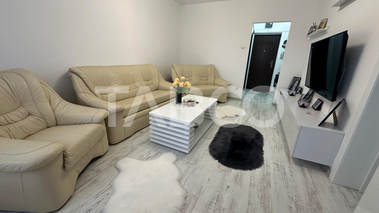 Apartament 2 camere de inchiriat cu balcon zona Rahovei Sibiu