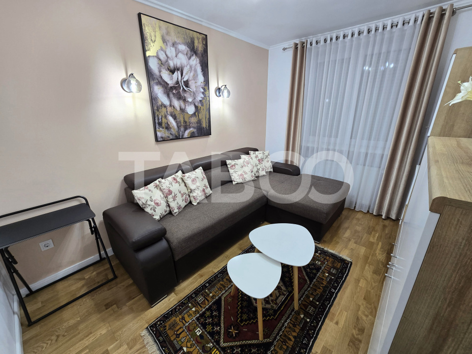 Apartament 2 camere de inchiriat mobilat modern pivnita Dioda Sibiu
