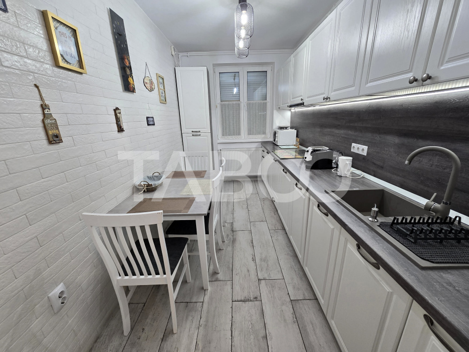 Apartament 2 camere de inchiriat mobilat modern pivnita Dioda Sibiu