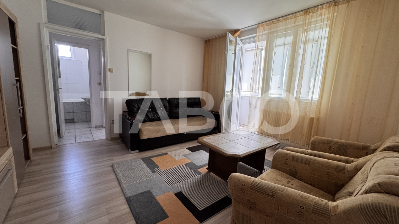 Apartament 2 camere de inchiriat mobilat utilat 36mp Rahovei Sibiu