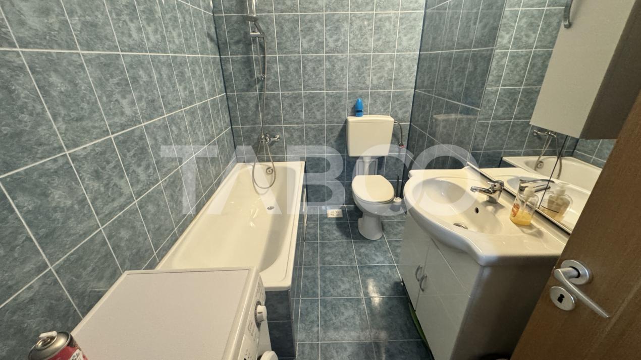 Apartament 2 camere de inchiriat MOBILAT UTILAT 48mpu Terezian Sibiu