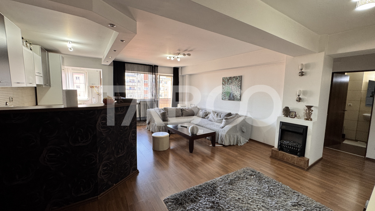 Apartament 2 camere de inchiriat mobilat utilat 72 mpu Turnisor Sibiu