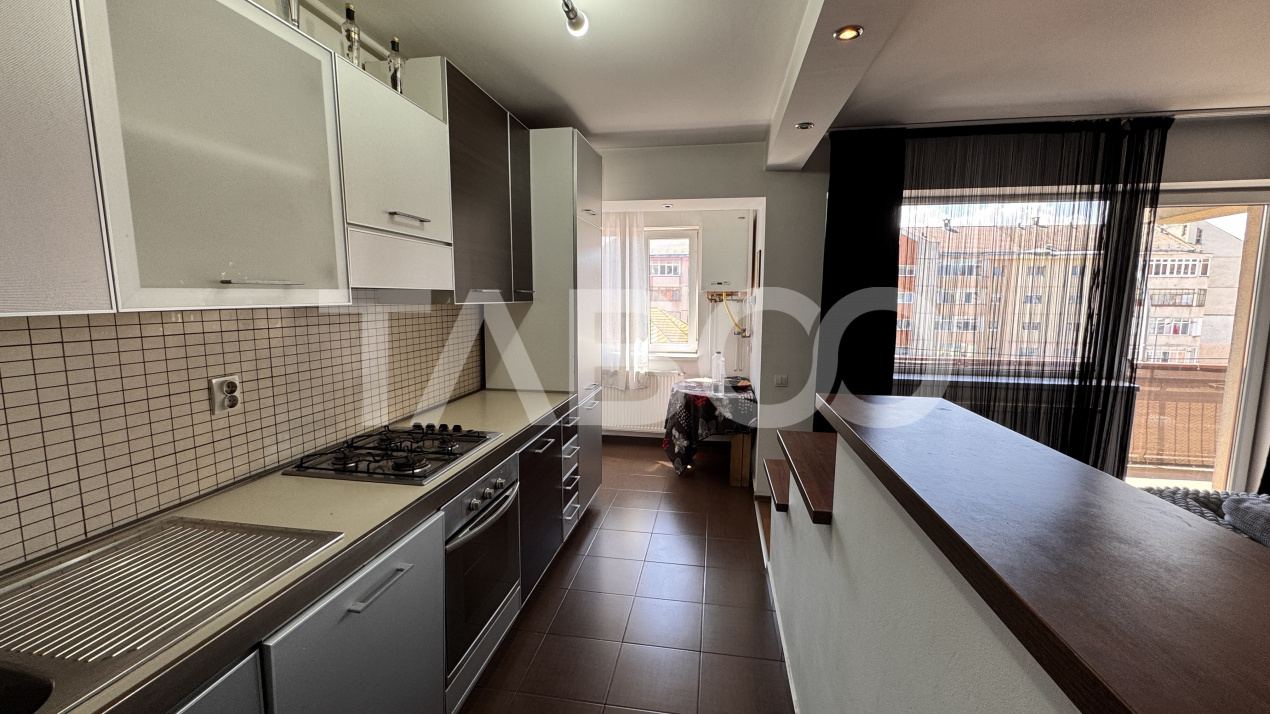 Apartament 2 camere de inchiriat mobilat utilat 72 mpu Turnisor Sibiu
