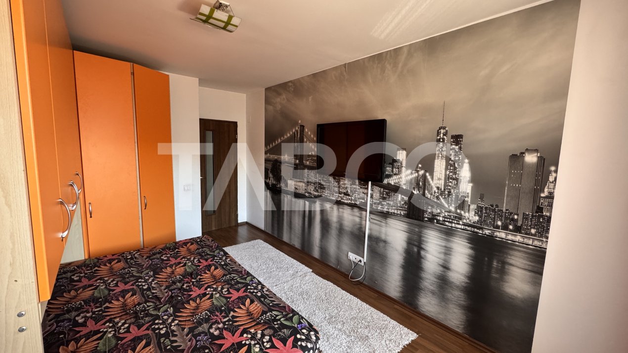Apartament 2 camere de inchiriat mobilat utilat balcon Turnisor Sibiu