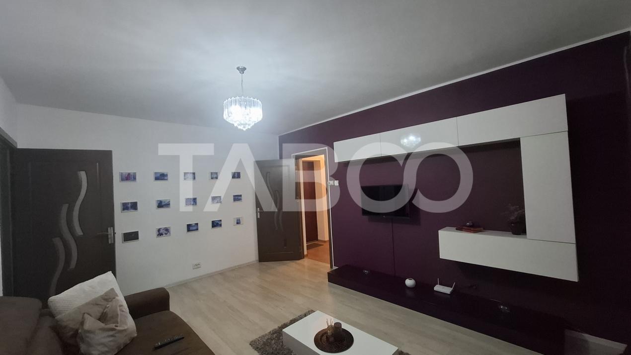 Apartament 2 camere de vanzare 56 mp 2 balcoane zona Turnisor Sibiu