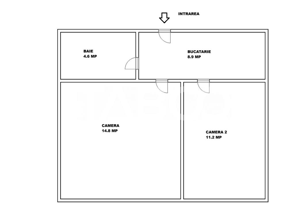 Apartament 2 camere de vanzare Central Sibiu -ideal regim hotelier