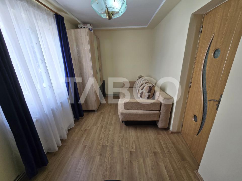 Apartament 2 camere de vanzare etajul 1 mobilat utilat Tiglari Sibiu