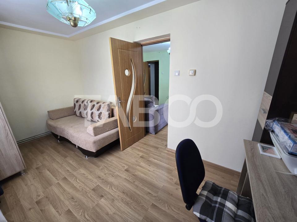 Apartament 2 camere de vanzare etajul 1 mobilat utilat Tiglari Sibiu