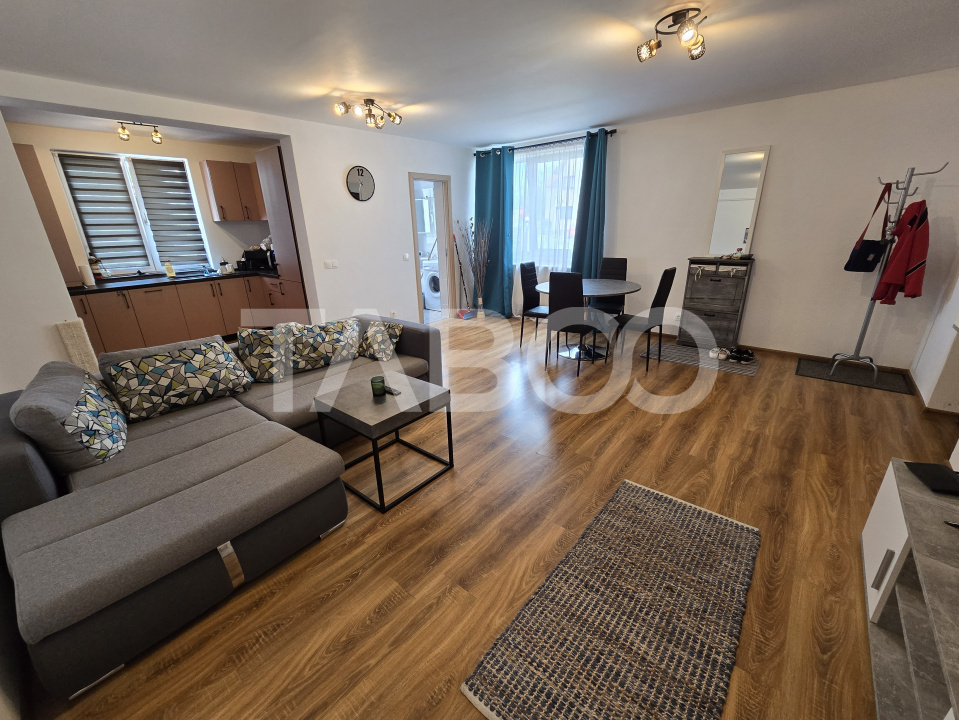 Apartament 2 camere de vanzare mobilat gradina parcare Selimbar Sibiu