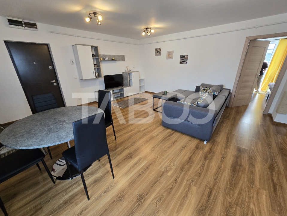Apartament 2 camere de vanzare mobilat gradina parcare Selimbar Sibiu