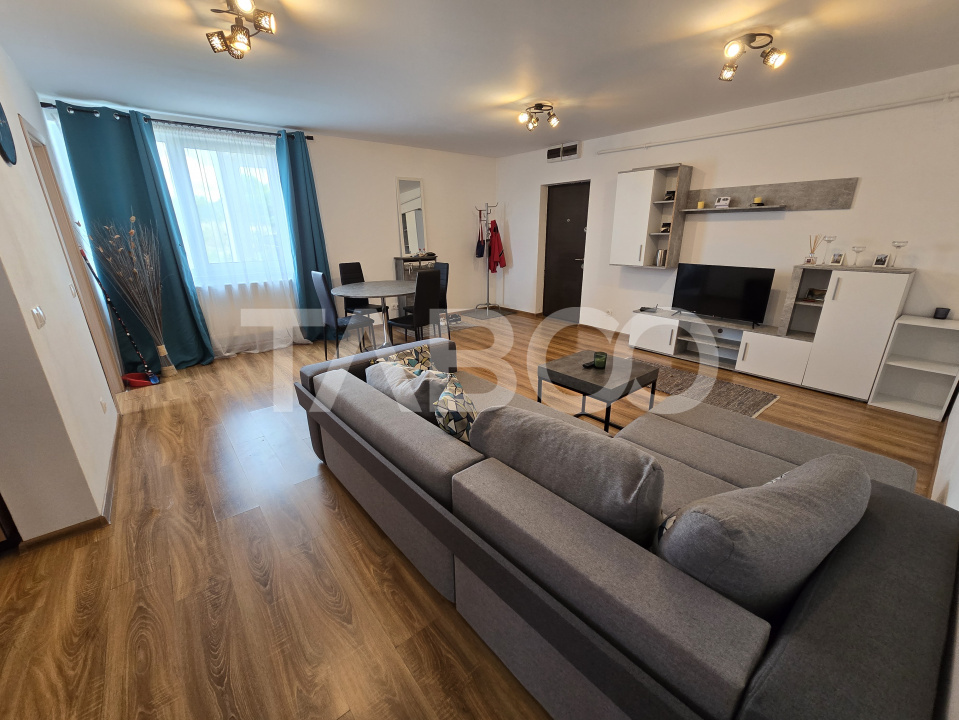Apartament 2 camere de vanzare mobilat gradina parcare Selimbar Sibiu