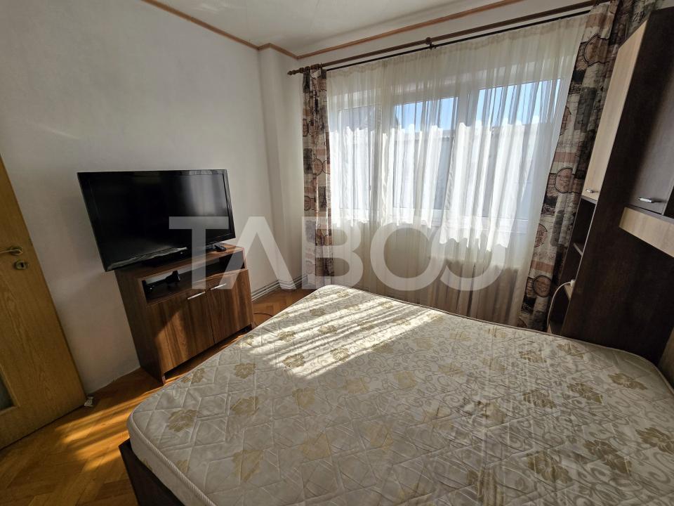 Apartament 2 camere de vanzare mobilat pivnita balcon Siretului Sibiu