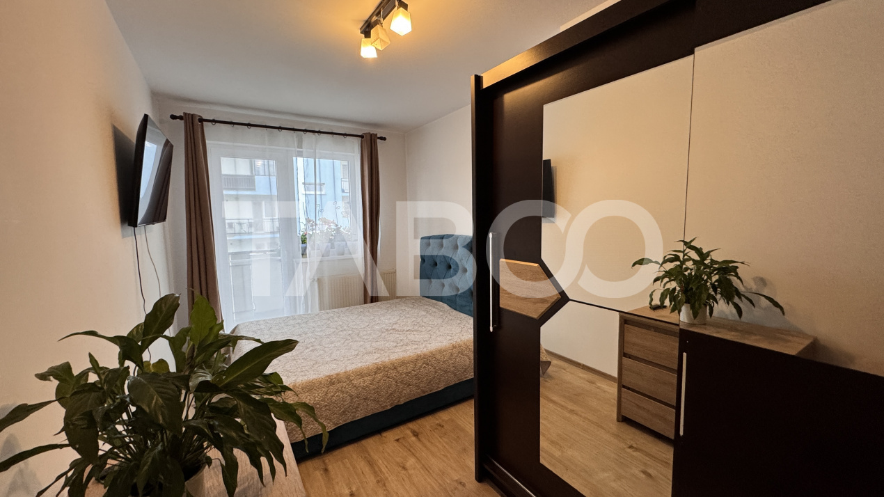 Apartament 2 camere de vanzare mobilat utilat 39mp Magnolia Sibiu