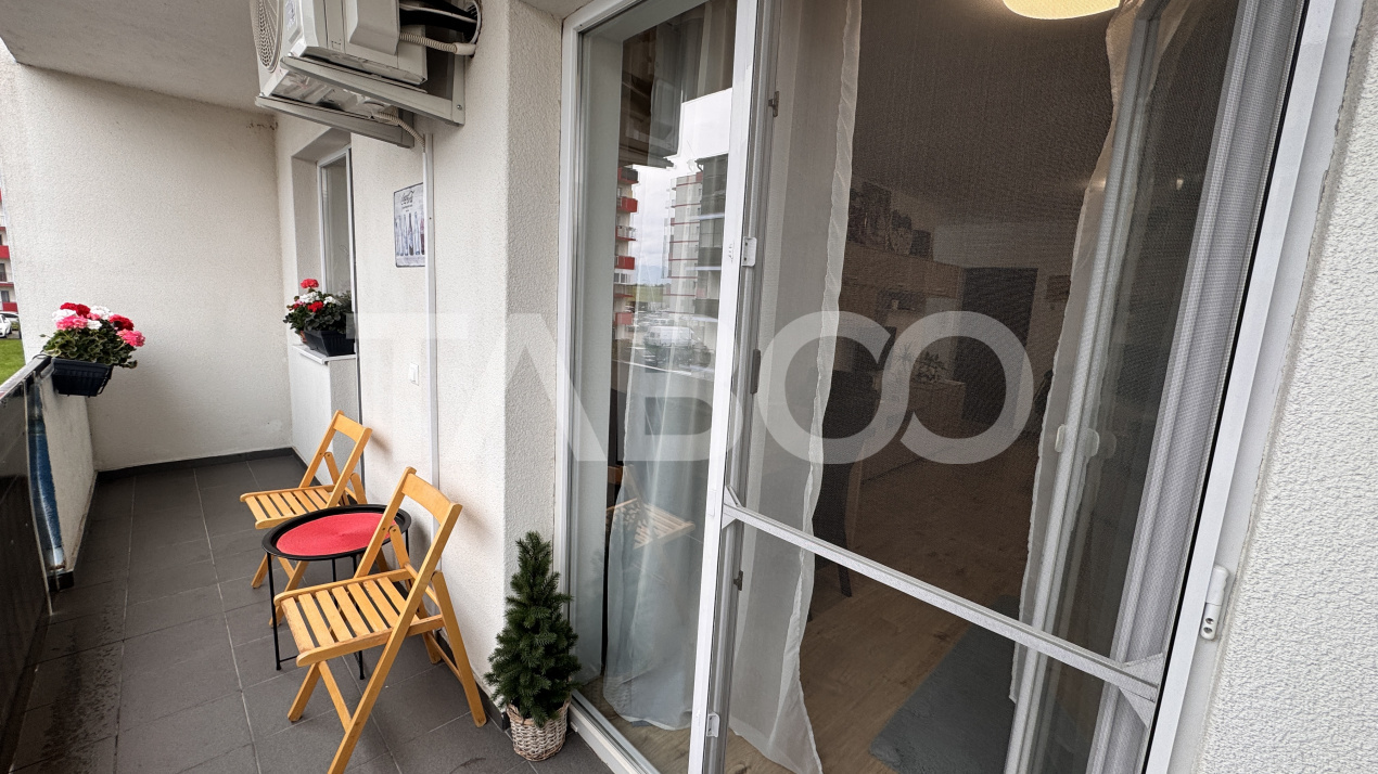 Apartament 2 camere de vanzare mobilat utilat 39mp Magnolia Sibiu