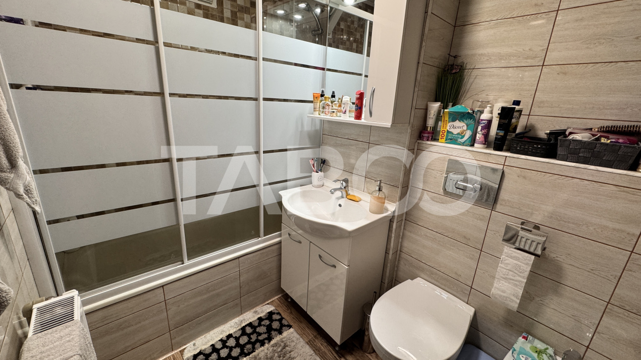 Apartament 2 camere de vanzare mobilat utilat 64 mpu Broscarie Sibiu