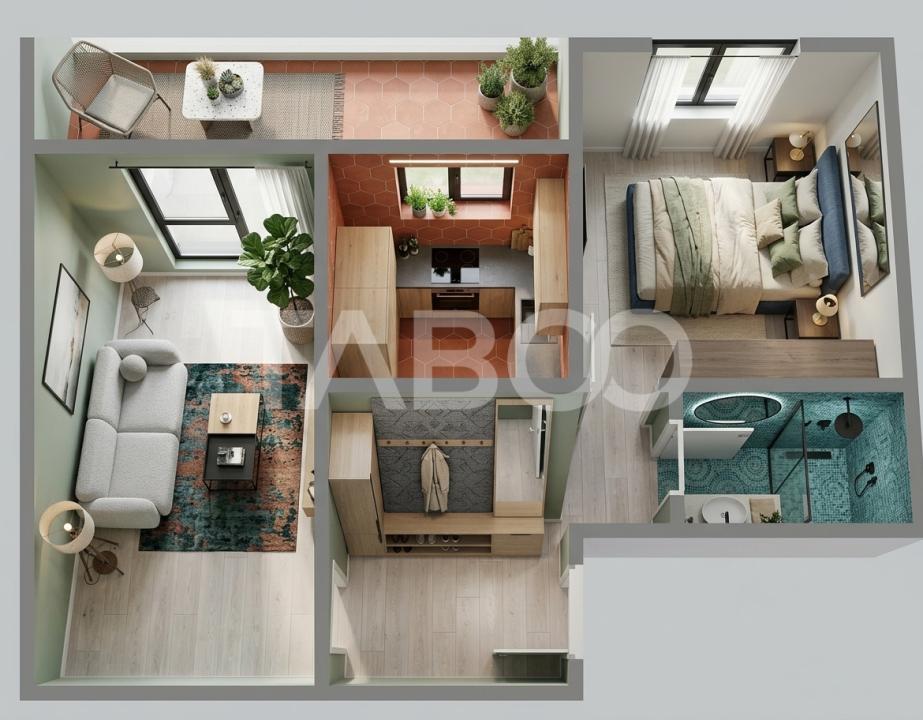 Apartament 2 camere decomandat 43 mp zona Calea Dumbravii Siretului