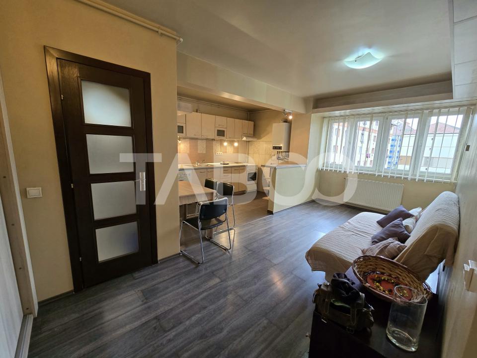 Apartament 2 camere etaj 3 mobilat utilat parcare lift Terezian Sibiu