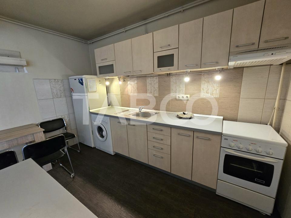 Apartament 2 camere etaj 3 mobilat utilat parcare lift Terezian Sibiu