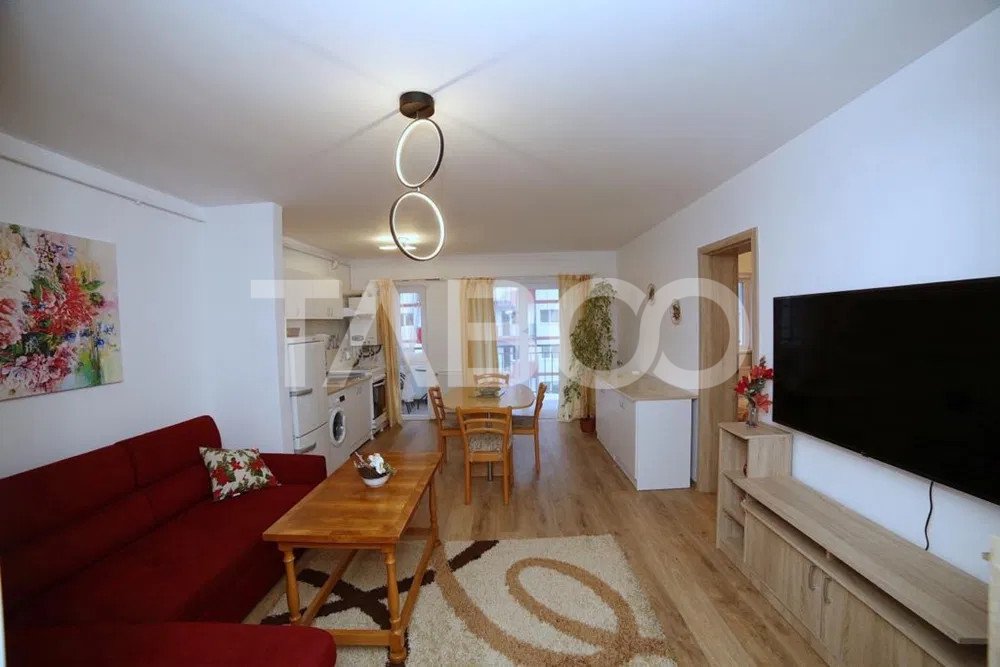 Apartament 2 camere mobilat 49mp balcon loc de parcare Magnolia Sibiu