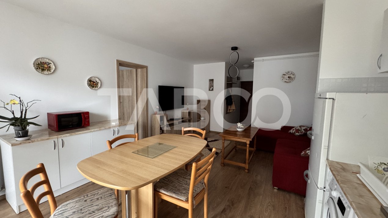 Apartament 2 camere mobilat 49mp balcon loc de parcare Magnolia Sibiu