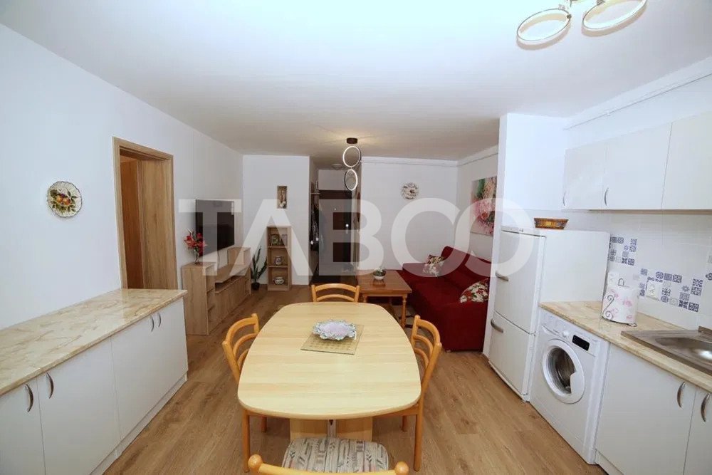 Apartament 2 camere mobilat 49mp balcon loc de parcare Magnolia Sibiu