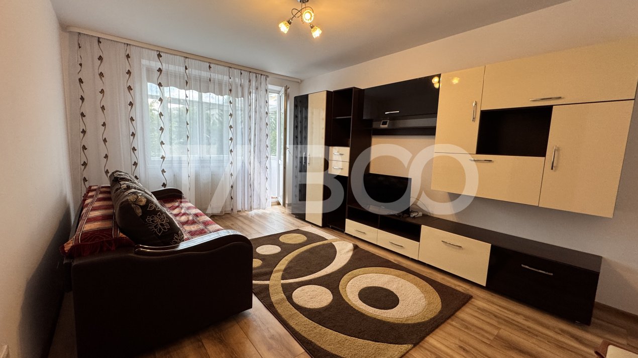Apartament 2 camere mobilat utilat 63 mpu balcon Mihai Viteazu Sibiu