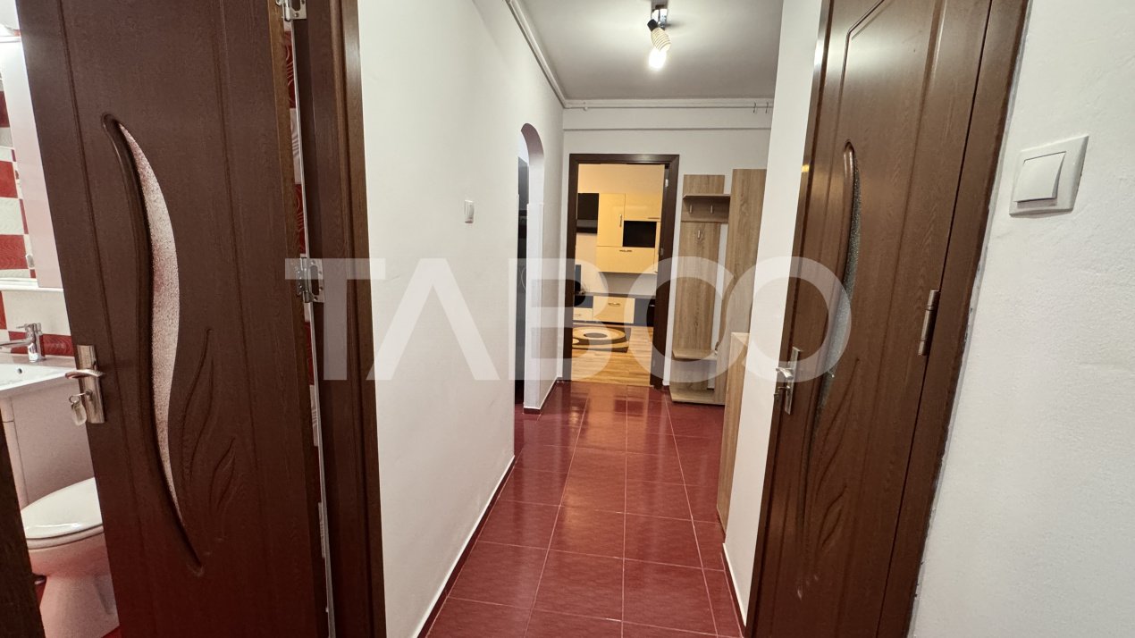 Apartament 2 camere mobilat utilat 63 mpu balcon Mihai Viteazu Sibiu