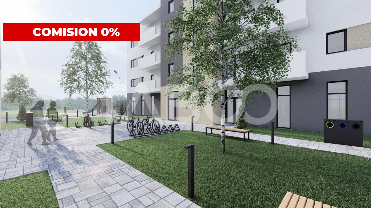 Apartament 2 camere zona terezian Sibiu 53 mpu 2 balcoane si parcare
