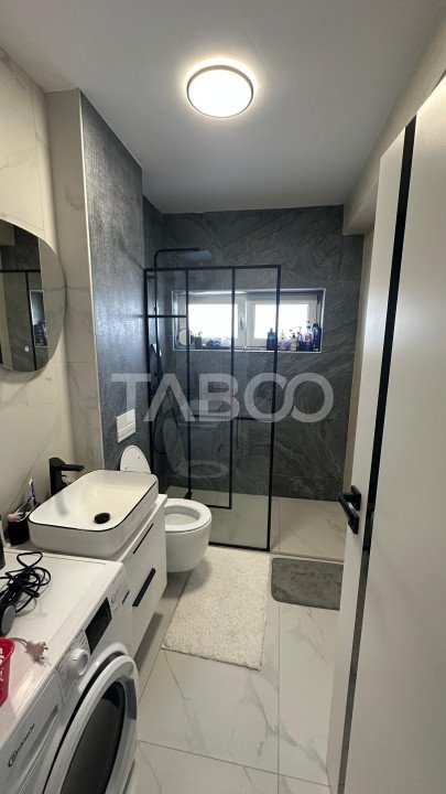 Apartament 2 finisat modern camere mobilat utilat 53 mpu  balcon 