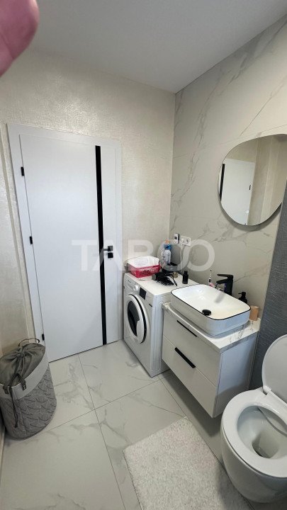 Apartament 2 finisat modern camere mobilat utilat 53 mpu  balcon 