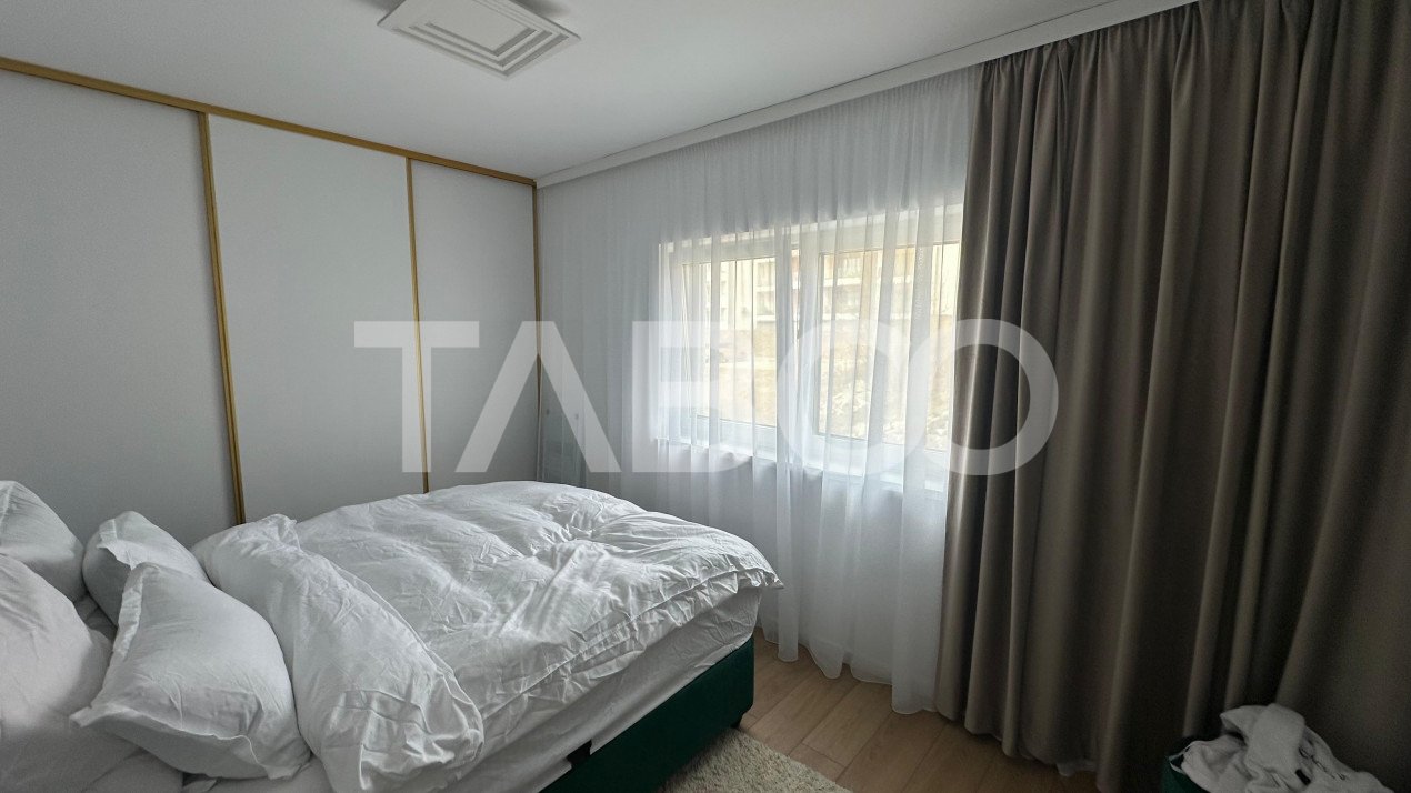 Apartament 2 finisat modern camere mobilat utilat 53 mpu  balcon 