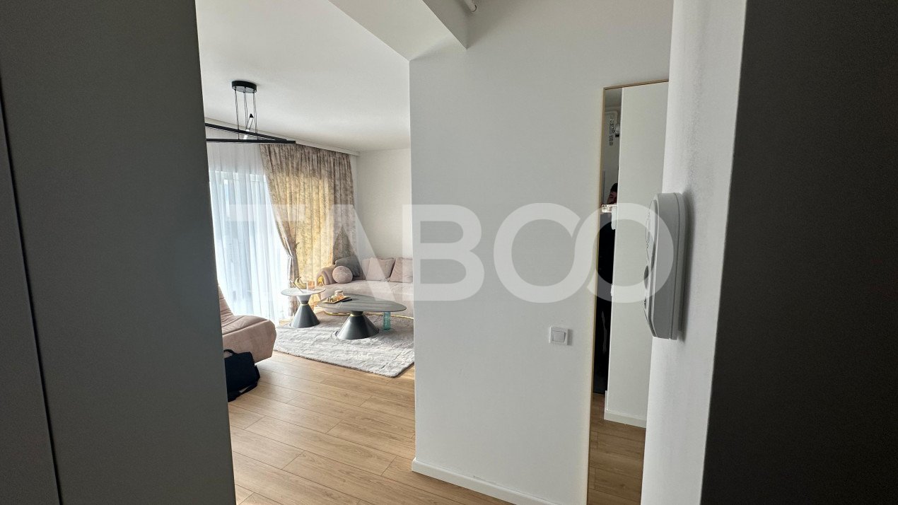 Apartament 2 finisat modern camere mobilat utilat 53 mpu  balcon 