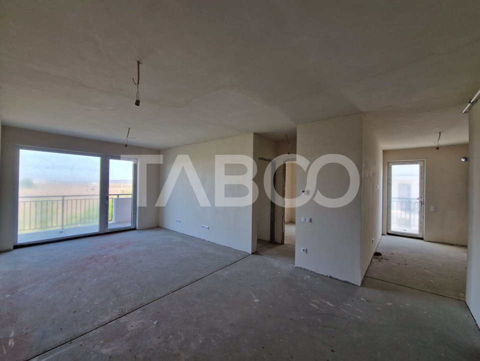 Apartament 3 camere 2 bai 64 mp utili cu gradina parter inalt Turnisor