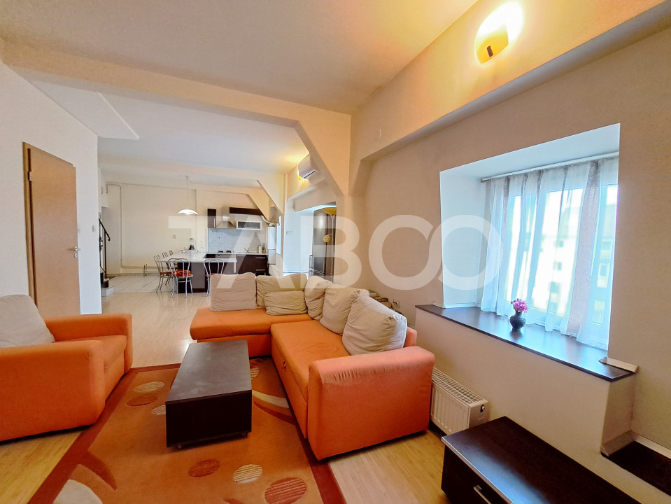 Apartament 3 camere 2 bai 80 mp utili mobilat si utilat zona Terezian in Sibiu - Rusciorului