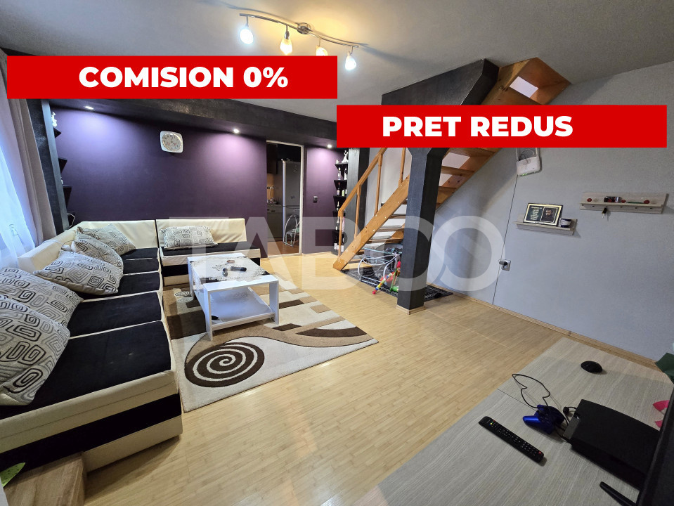 Apartament 3 camere 2 bai mobilat Mihai Viteazu Sibiu comision 0