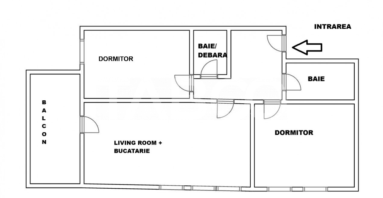 Apartament 3 camere 2 bai parcare si balcon de vanzare in Arhitectilor