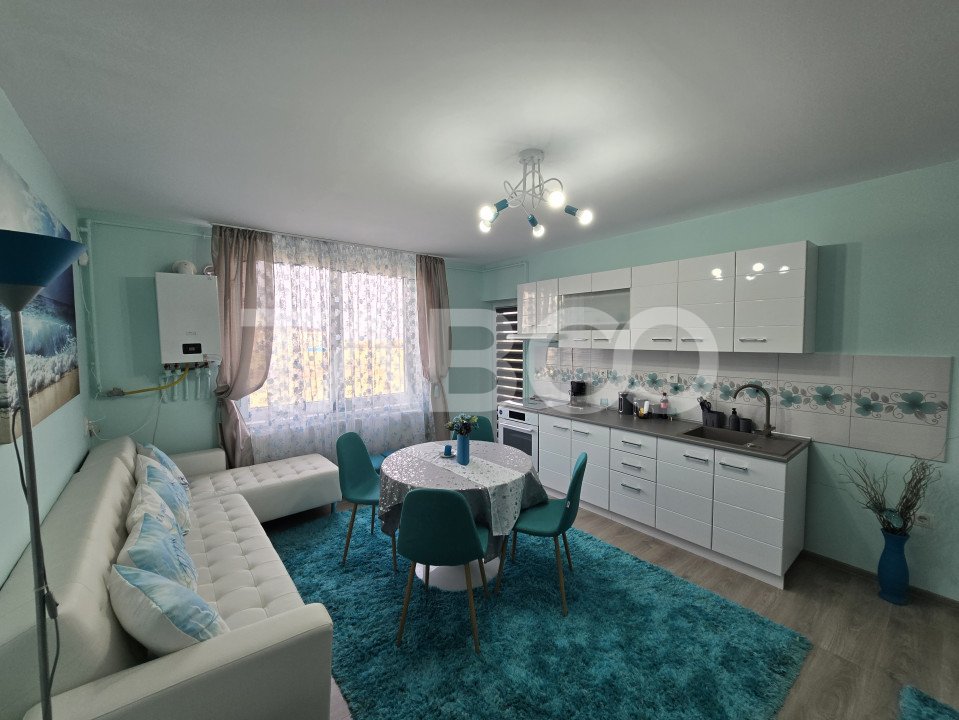 Apartament 3 camere 58 mpu balcon 3m etaj 2 zona Doamna Stanca