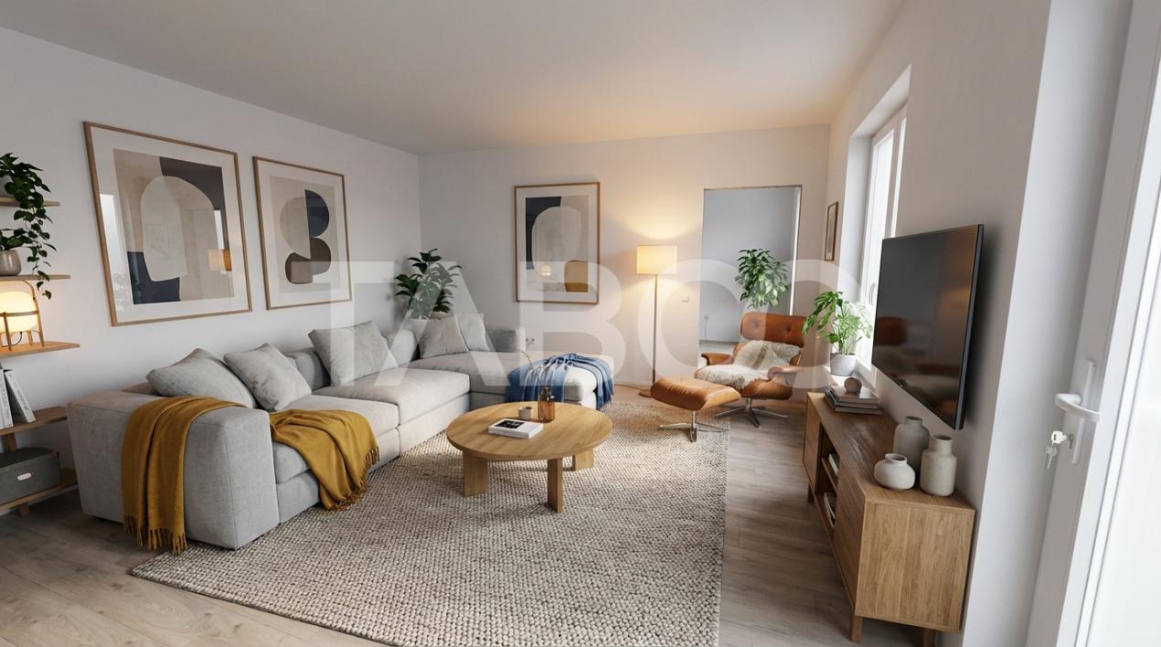Apartament 3 camere  76 mpu 3 locuri de parcare Turnisor Sibiu 
