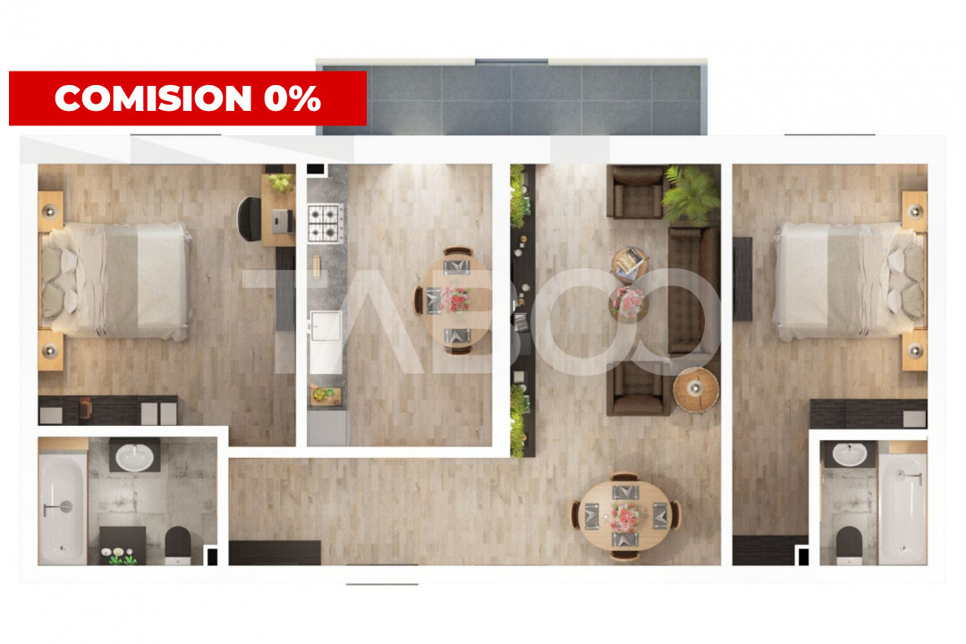 Apartament 3 camere balcon si loc parcare 2 bai Doamna Stanca Sibiu