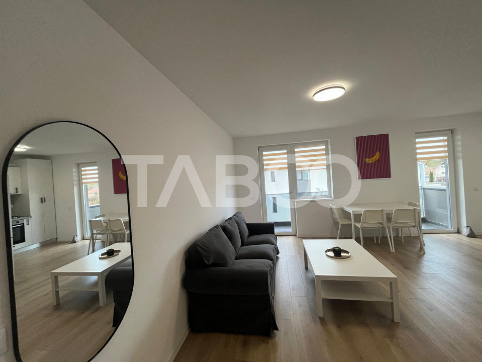 Apartament 3 camere cu balcon si parcare prima inchiriere in Selimbar