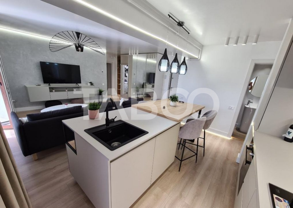 Apartament 3 camere de inchiriat 2 locuri de parcare piscina pe bloc